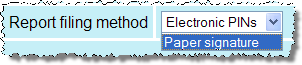 Report filing method